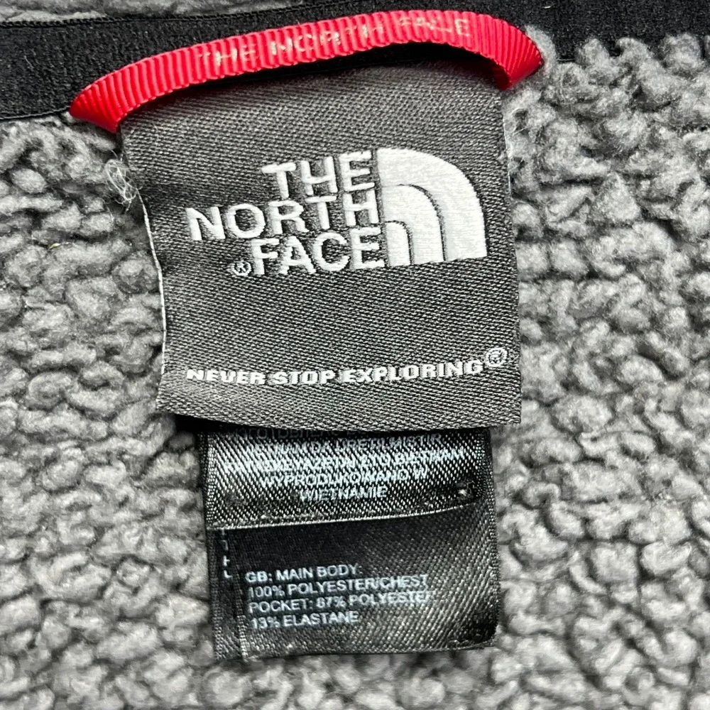 The North Face Jacket XL Black Hooded Fleece Sherpa Zip Up Gorpcore Chimborazo